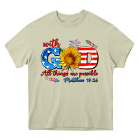 Mossy with god all things are possible usa Heavy Core Tee - AdoDesignShop