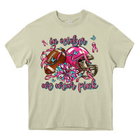 Mossy in october we wear pink football Heavy Core Tee - AdoDesignShop