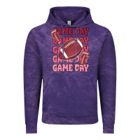Cloud Purple game day football Vintage Hoodie - MaliasSmallBusiness