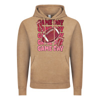 Vintage Coffee game day football Vintage Hoodie - MaliasSmallBusiness