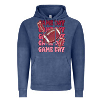 Vintage Denim game day football Vintage Hoodie - MaliasSmallBusiness