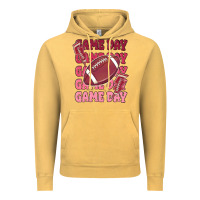 Vintage Mustard game day football Vintage Hoodie - MaliasSmallBusiness