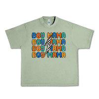 Oil Green boy mama lightning bolt Urban Heavy Tee - MaliasSmallBusiness