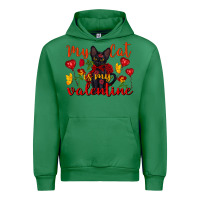 Emerald my cat is my valentine valentine's day Urban Hoodie - FaDigitalArtStudio
