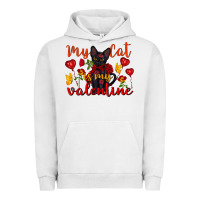 Pigment Lunar Rock my cat is my valentine valentine's day Urban Hoodie - FaDigitalArtStudio