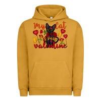Pigment Peanut Butter my cat is my valentine valentine's day Urban Hoodie - FaDigitalArtStudio