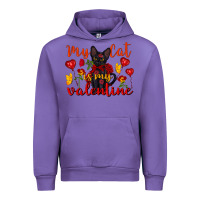 Tulip my cat is my valentine valentine's day Urban Hoodie - FaDigitalArtStudio