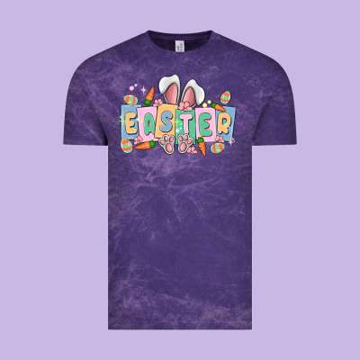 Easter  Rabbit Vintage Tee Designed By Maliassmallbusiness