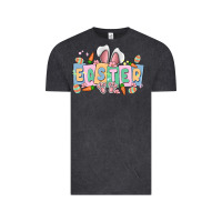 Vintage Black easter  rabbit Vintage Tee - MaliasSmallBusiness