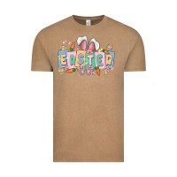 Vintage Coffee easter  rabbit Vintage Tee - MaliasSmallBusiness