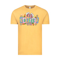 Vintage Mustard easter  rabbit Vintage Tee - MaliasSmallBusiness