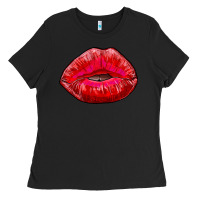 Black kiss Ladies Tee - RanaPortraitStore