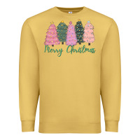 Antique Gold merry christmas trees Premium Sweatshirt - CowGirlArtShop