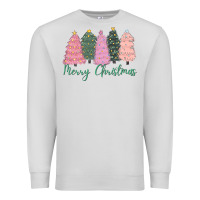 Dove Grey merry christmas trees Premium Sweatshirt - CowGirlArtShop