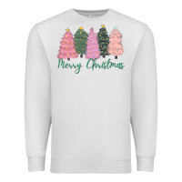 Oatmeal Heather merry christmas trees Premium Sweatshirt - CowGirlArtShop