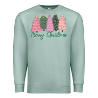 Seafoam merry christmas trees Premium Sweatshirt - CowGirlArtShop