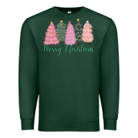 Sports Green merry christmas trees Premium Sweatshirt - CowGirlArtShop