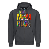 Smoke Free Mom Hugs with Butterflies Zipper Hoodie - texasbilliewilder