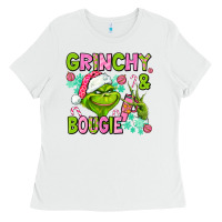 White christmas characters and bougie Ladies Tee - AdoDesignShop