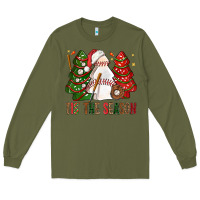 Army Green tis' the season baseball christmas cakes bbs Long Sleeve Tee - BundleAndBundleShop