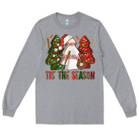 Heather Grey tis' the season baseball christmas cakes bbs Long Sleeve Tee - BundleAndBundleShop