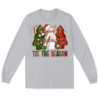 Moon Dust tis' the season baseball christmas cakes bbs Long Sleeve Tee - BundleAndBundleShop