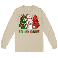 Mushroom tis' the season baseball christmas cakes bbs Long Sleeve Tee - BundleAndBundleShop