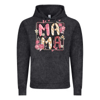 Vintage Black floral mama Vintage Hoodie - MaliasSmallBusiness