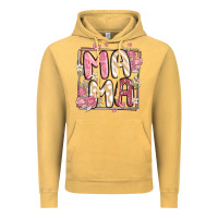 Vintage Mustard floral mama Vintage Hoodie - MaliasSmallBusiness