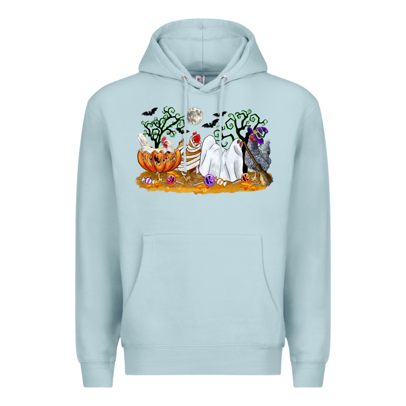 Halloween Chicken Premium Hoodie by CowGirlArtShop | Teevron