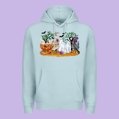 Halloween Chicken Premium Hoodie Designed By Cowgirlartshop