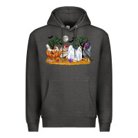 Charcoal Heather halloween chicken Premium Hoodie - CowGirlArtShop