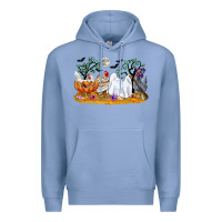 Colony Blue halloween chicken Premium Hoodie - CowGirlArtShop