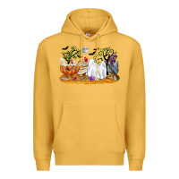 Mustard halloween chicken Premium Hoodie - CowGirlArtShop