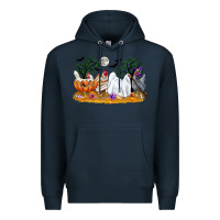 Navy halloween chicken Premium Hoodie - CowGirlArtShop