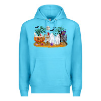 Ocean Blue halloween chicken Premium Hoodie - CowGirlArtShop