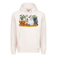Pale Pink halloween chicken Premium Hoodie - CowGirlArtShop