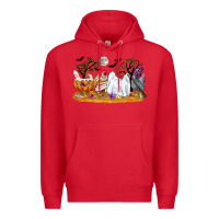 Red halloween chicken Premium Hoodie - CowGirlArtShop