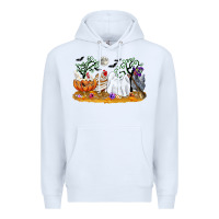 White halloween chicken Premium Hoodie - CowGirlArtShop