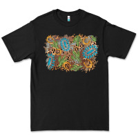 Black horseshoe leopard gemstone cactus background Premium Tee - AdoDesignShop