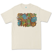 Bone horseshoe leopard gemstone cactus background Premium Tee - AdoDesignShop