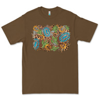 Cacao horseshoe leopard gemstone cactus background Premium Tee - AdoDesignShop