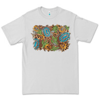 Dove Grey horseshoe leopard gemstone cactus background Premium Tee - AdoDesignShop