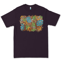 Plum horseshoe leopard gemstone cactus background Premium Tee - AdoDesignShop