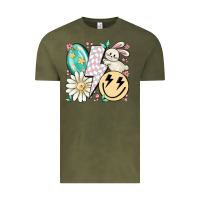 Vintage Olive retro easter Vintage Tee - MaliasSmallBusiness