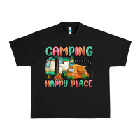 Black camping is my happy place Urban Heavy Tee - MaliasSmallBusiness