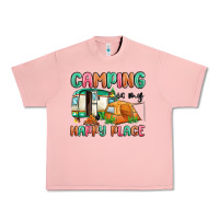 Salmon camping is my happy place Urban Heavy Tee - MaliasSmallBusiness