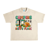 Sandshell camping is my happy place Urban Heavy Tee - MaliasSmallBusiness