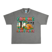 Tornado camping is my happy place Urban Heavy Tee - MaliasSmallBusiness