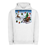 Pigment Lunar Rock christmas santa deer and presents Urban Hoodie - BundleAndBundleShop